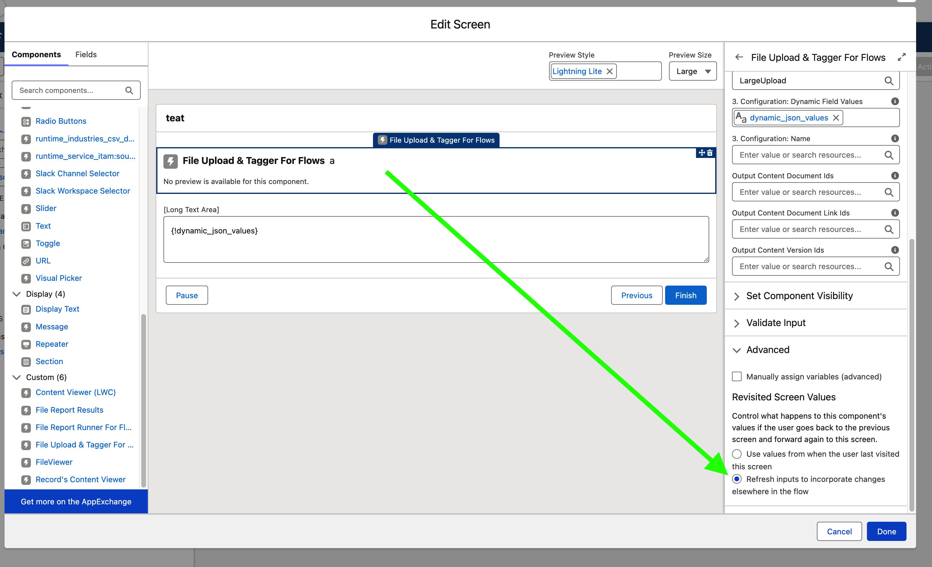 Image of advanced refresh