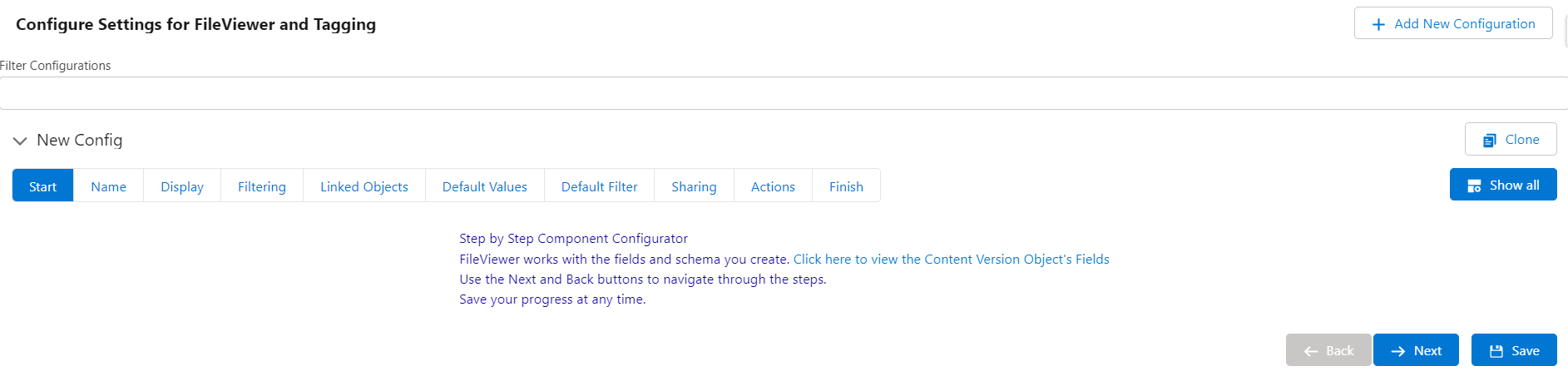 fileviewer configuration Steps