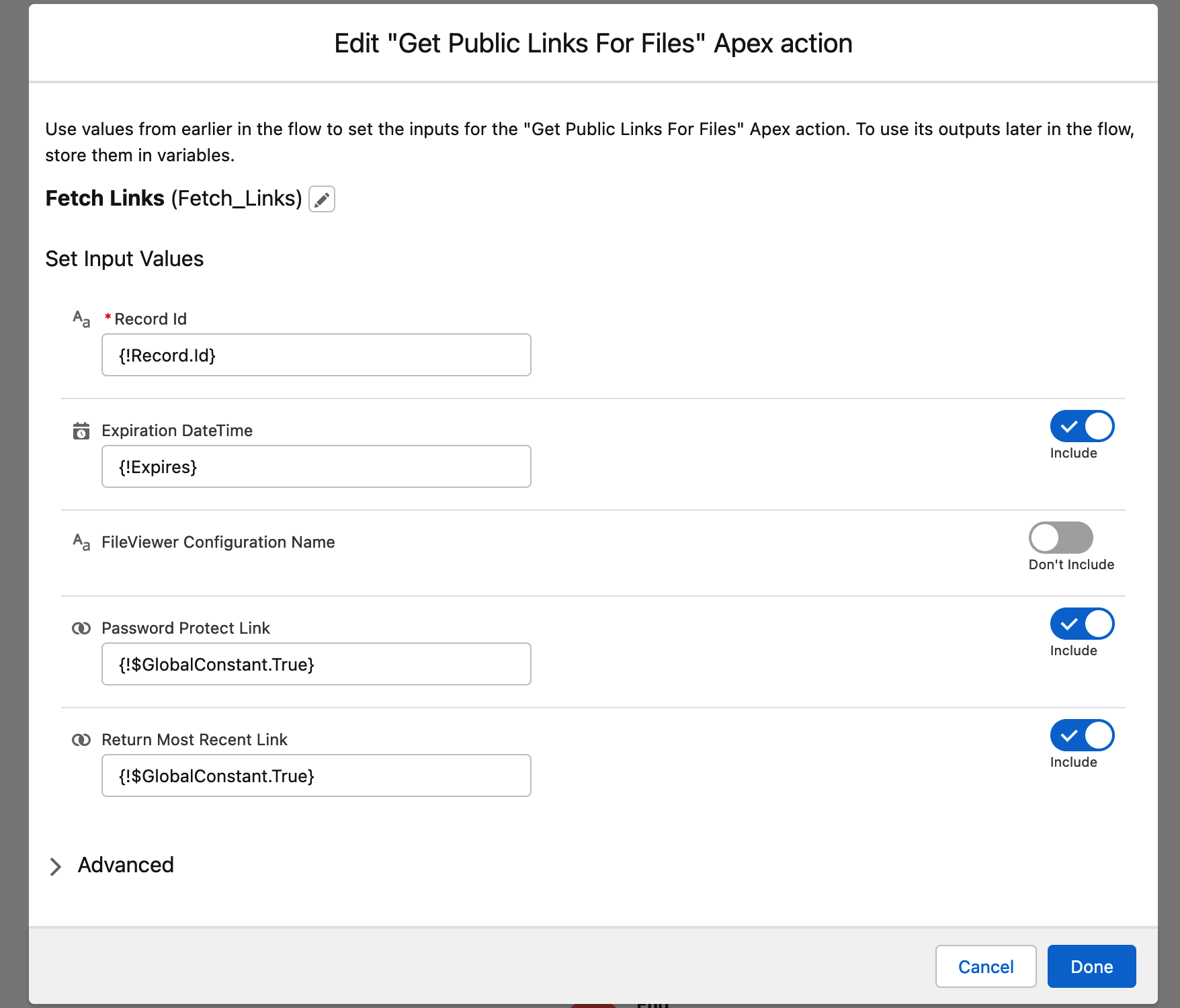 Flow Input