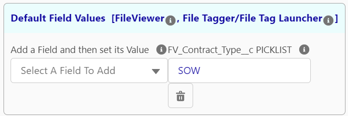 fileviewer metadata configuration default field values