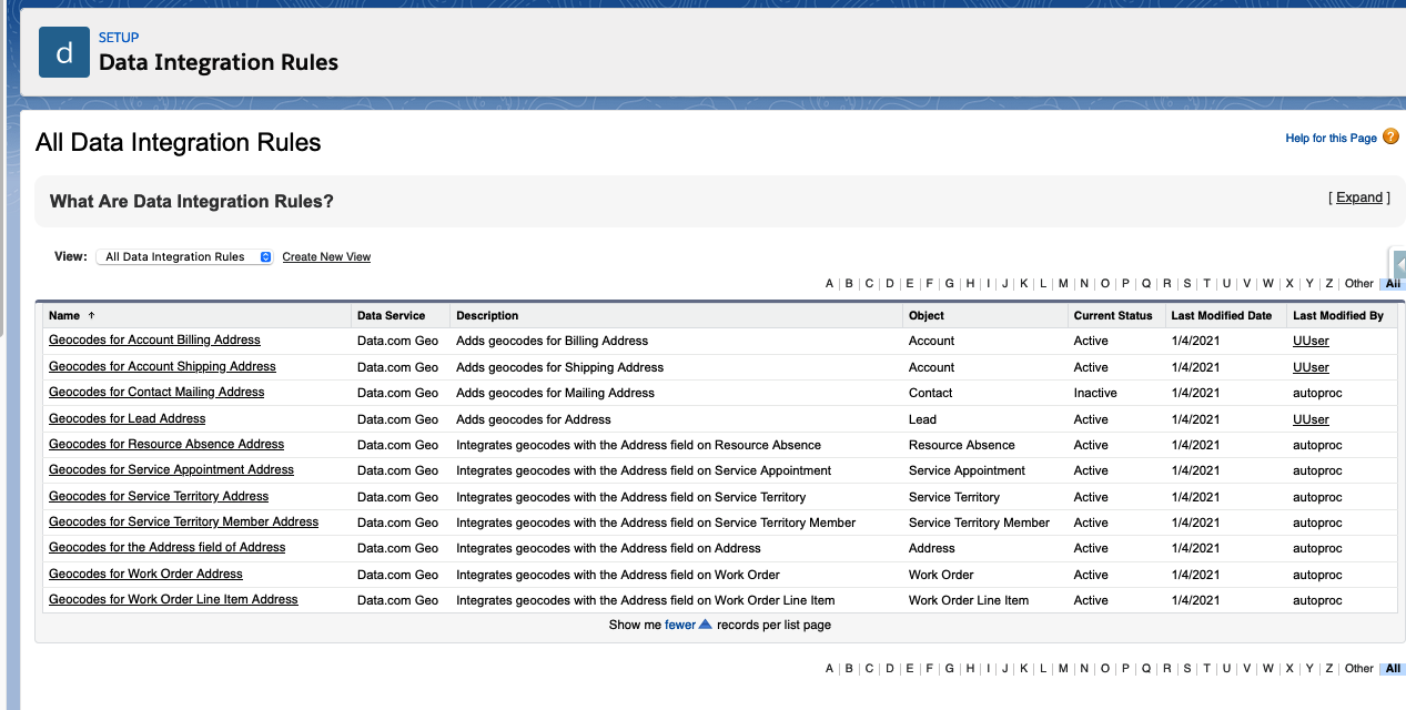 Data Integration Rules