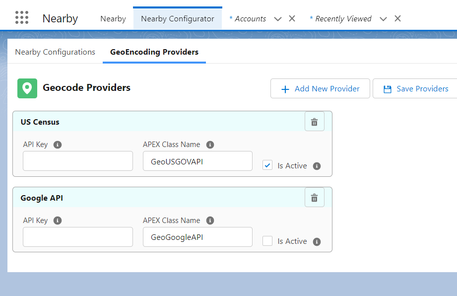 GeoCode Providers