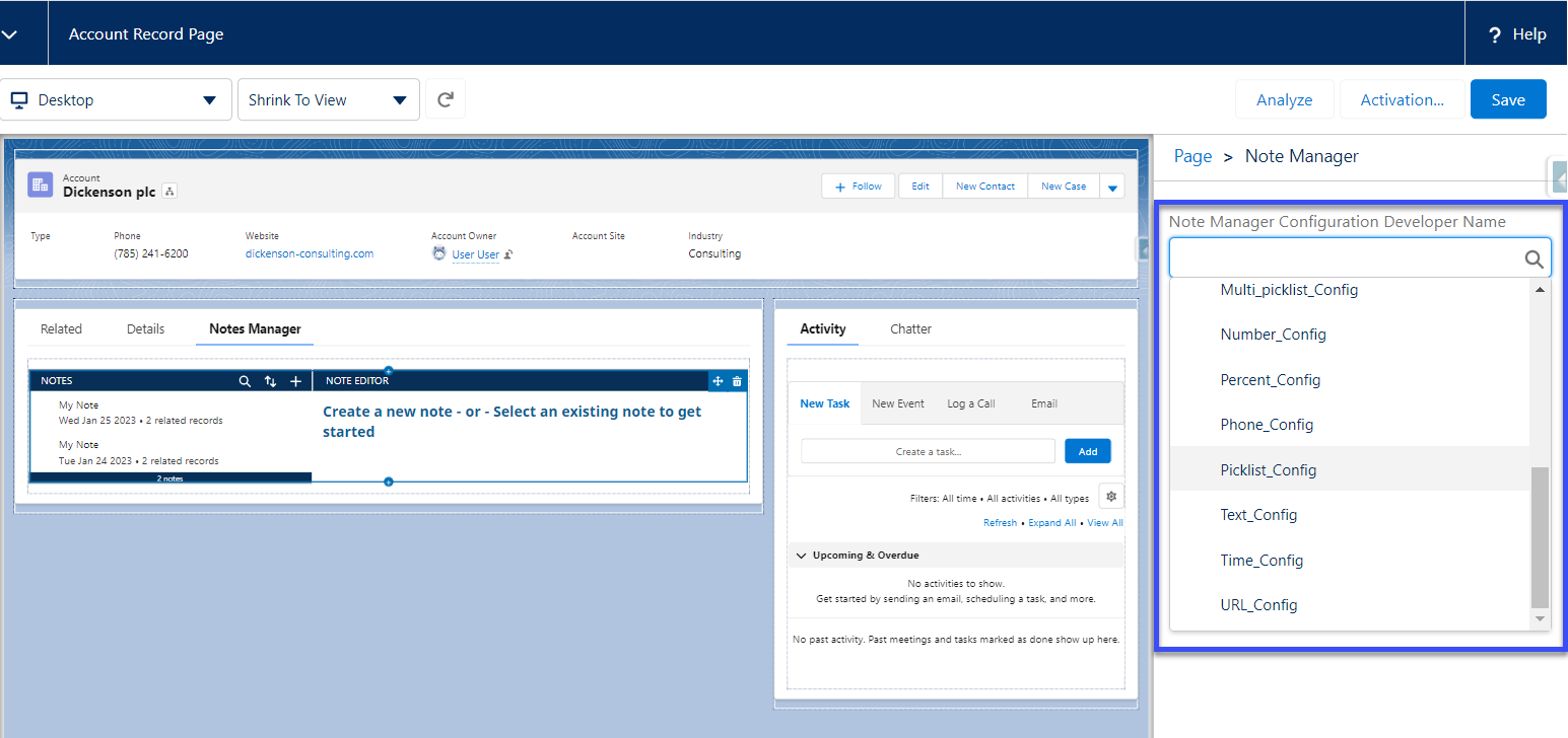 Quick Start Configuration Design
